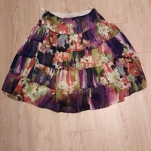 Mix Nouveau Multi-colored A-line skirt
